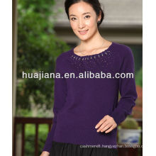 women blended Cashmere knitwear/Fashion round neck